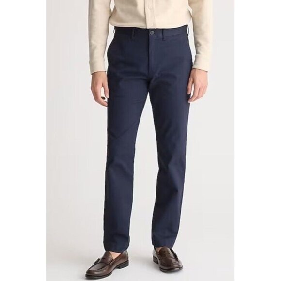 J.CREW Mens Straight Athletic Tapered Leg Chino‎ Pockets Navy Blue SZ 32x30 - Picture 1 of 7
